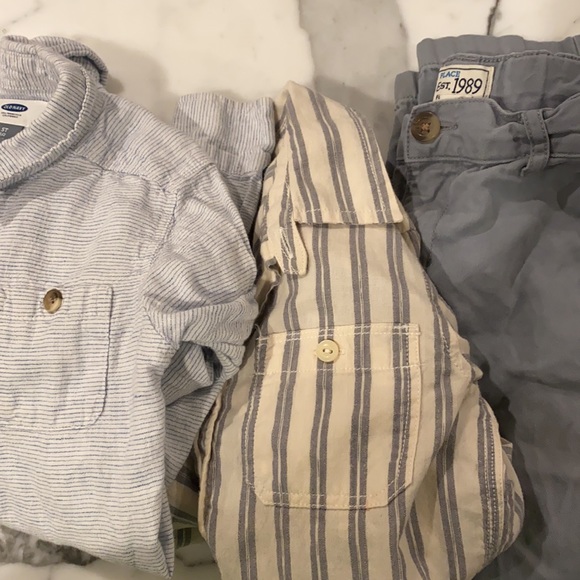 Boys size 5 cotton/linen shirt & pants bundle - Picture 1 of 11